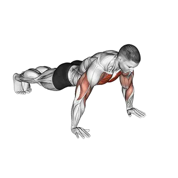 Lateral Walk Push Up