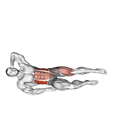 Leg Raise Oblique Crunch