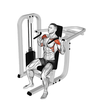 Best Machine Shoulder Workouts Lever Seated Shoulder Press