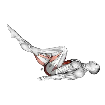 Lying Bicycle Crunch