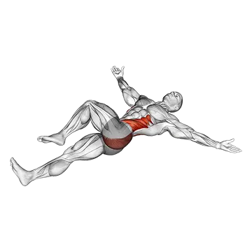 Lying T Spine Mobility Stretching