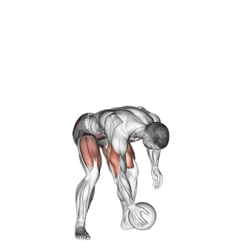 Medicine Ball Chest Push From 3 Point Stance