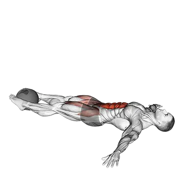 Medicine Ball Lying Leg Raise