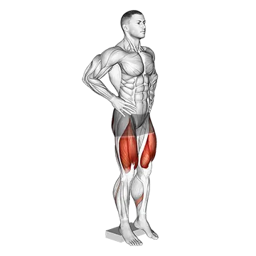 Narrow Squat From Deficit