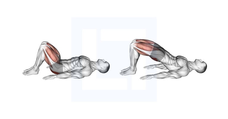 Rear Decline Bridge: Elevated Feet Glute Bridge