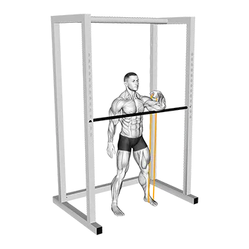 Resistance Band Assisted Front Rack Stretch