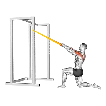 Best Resistance Band Shoulder Workouts Resistance Band Half Kneeling Face Pull