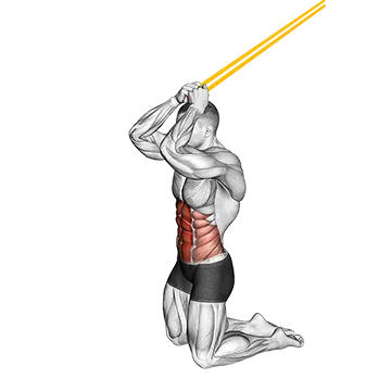 Resistance Band Kneeling Ab Crunch