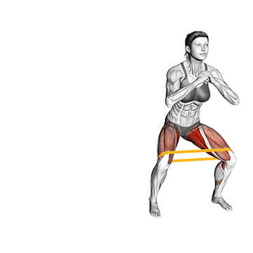 Best Resistance Band Glute Workouts Resistance Band Side Walk Squat