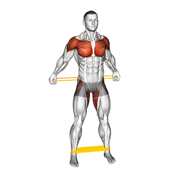Best Resistance Band Back Workouts Resistance Band Standing Back Warming Up