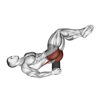 Roll Glute Twist Lying on Floor