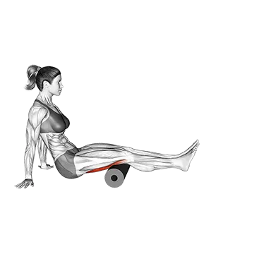 Roll Hamstrings Sitting on Floor