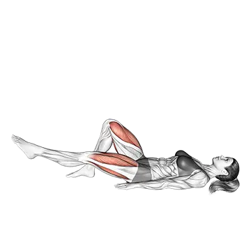 Single Straight Leg Glute Bridge Hold