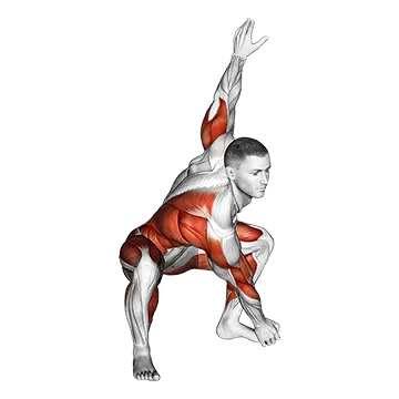 Sitting Sumo Right Twist Stretch