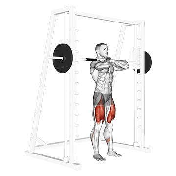 Best Machine Quad Workouts Smith Front Squat