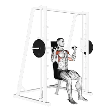 Best Smith Machine Shoulder Workouts Smith Seated Shoulder Press
