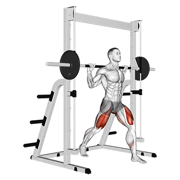 Best Machine Quad Workouts Smith Split Squat