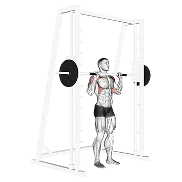 Best Smith Machine Shoulder Workouts Smith Standing Shoulder Press