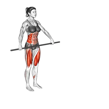 Stick Twist Lunge Stretch