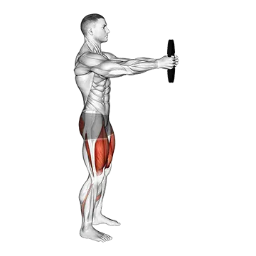 Weighted Counterbalanced Squat