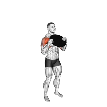 Weighted Standing Shoulder Press