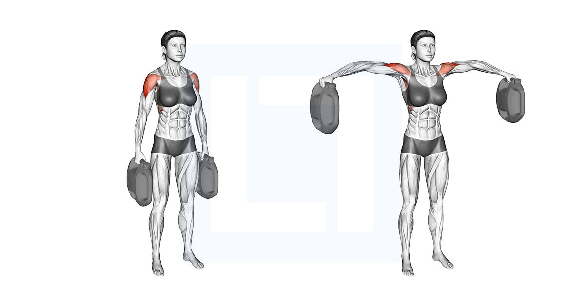Bottle Weighted Lateral Raise