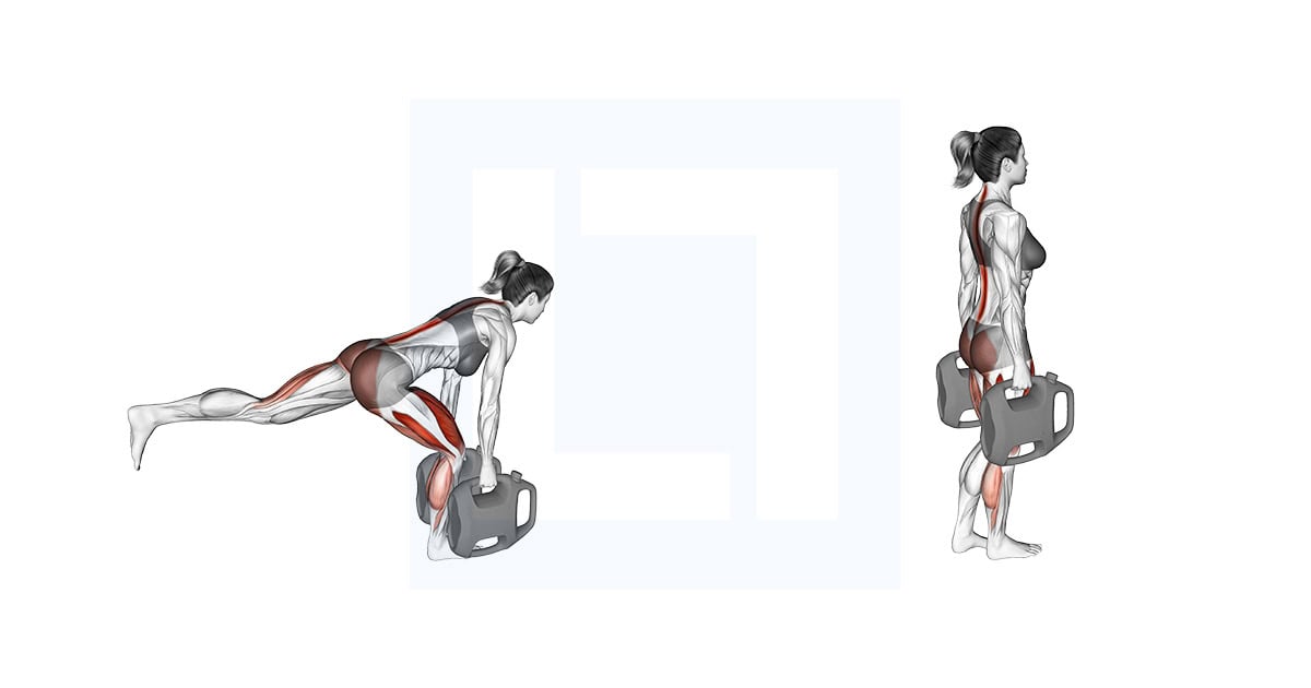 Bottle Weighted Single Leg Romanian Deadlift