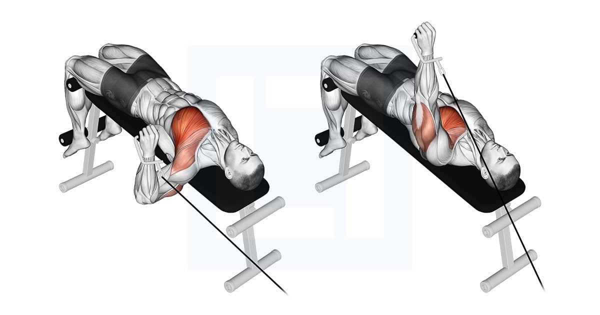 Cable Decline One Arm Press
