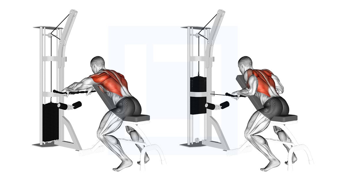 Cable Incline Bench Row