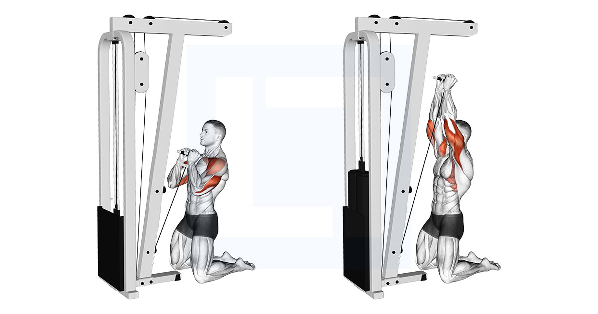 Cable Kneeling Shoulder Press