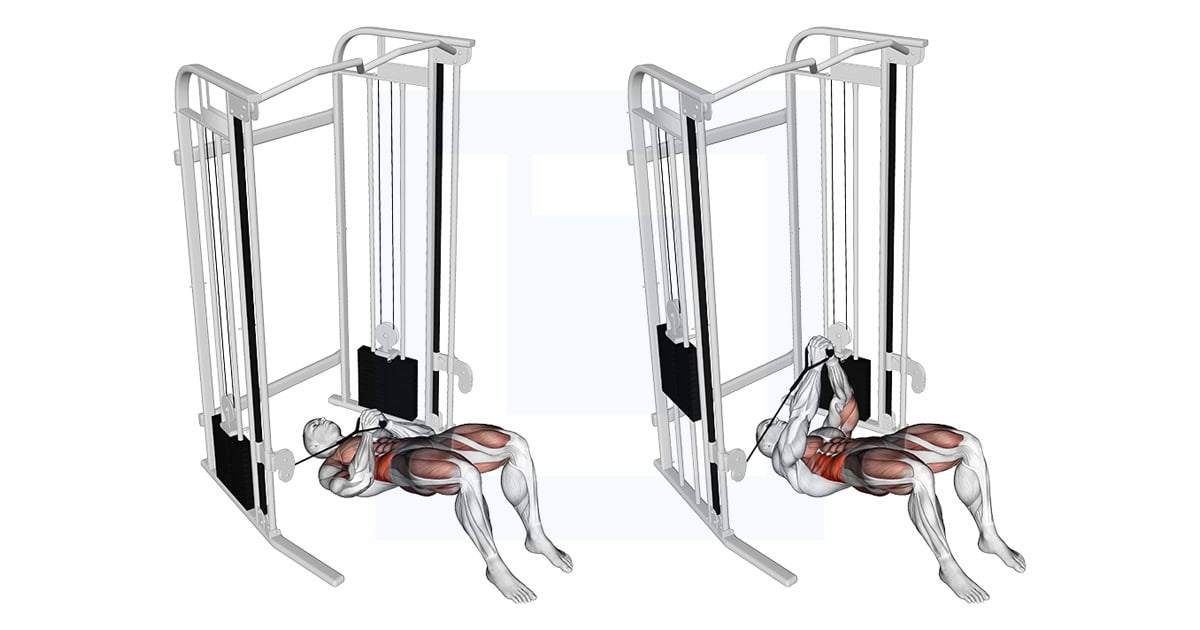 Cable Pallof Press With Glute Bridge