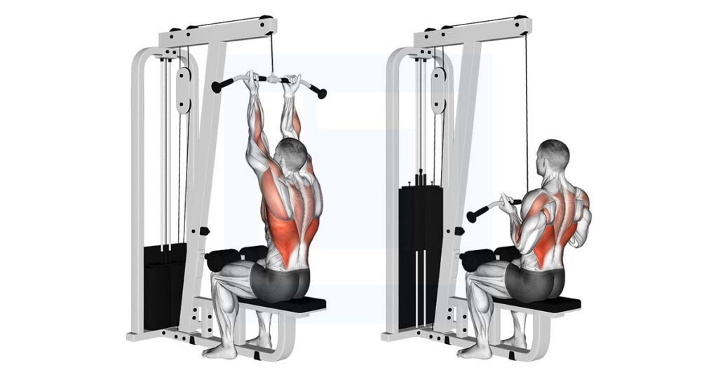 High Seated Rower Cable Reverse Grip Seated High Row Guide