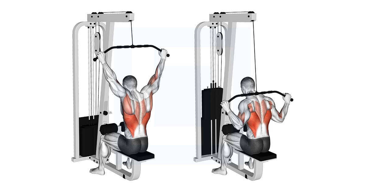Cable Wide Grip Behind Neck Pulldown