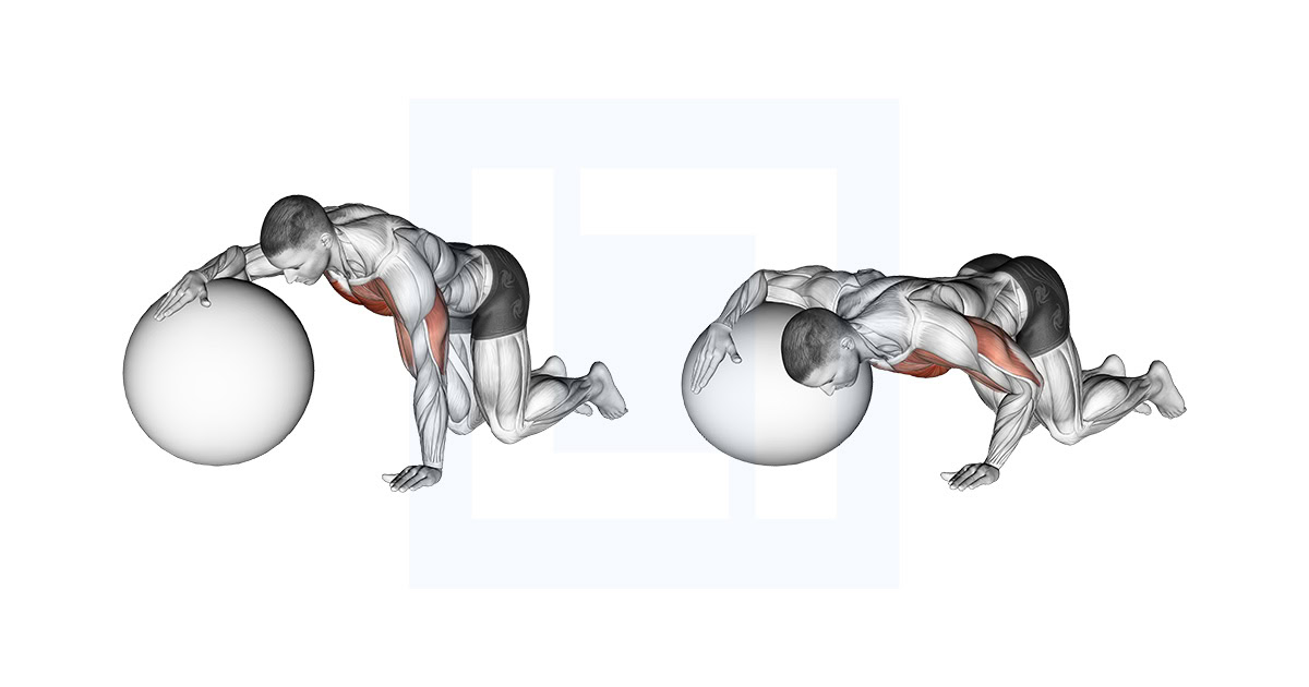 Chest Stretch with Exercise Ball