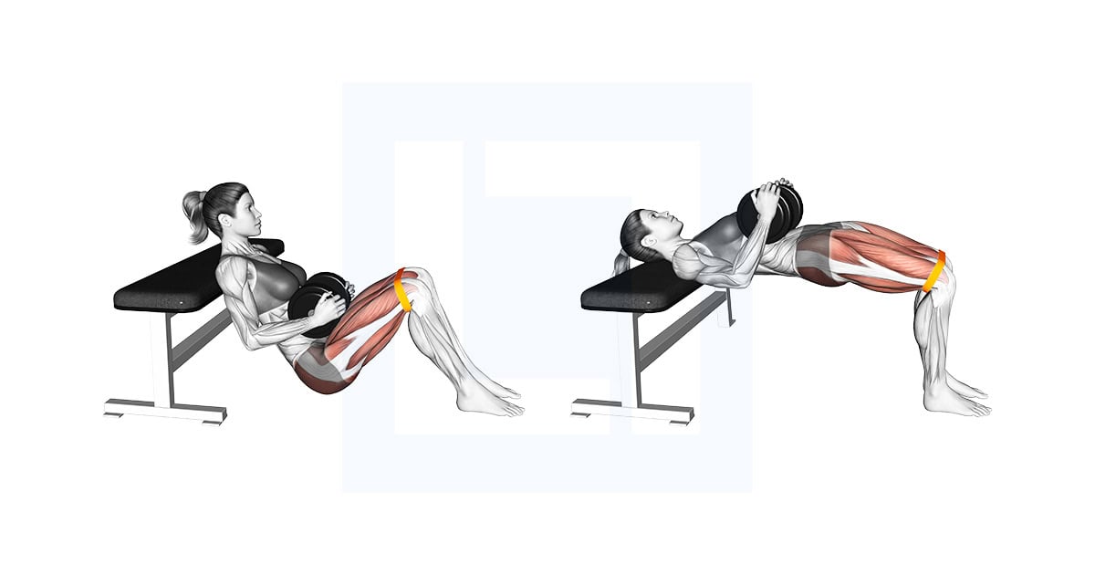 Dumbbell Banded Hip Thrust
