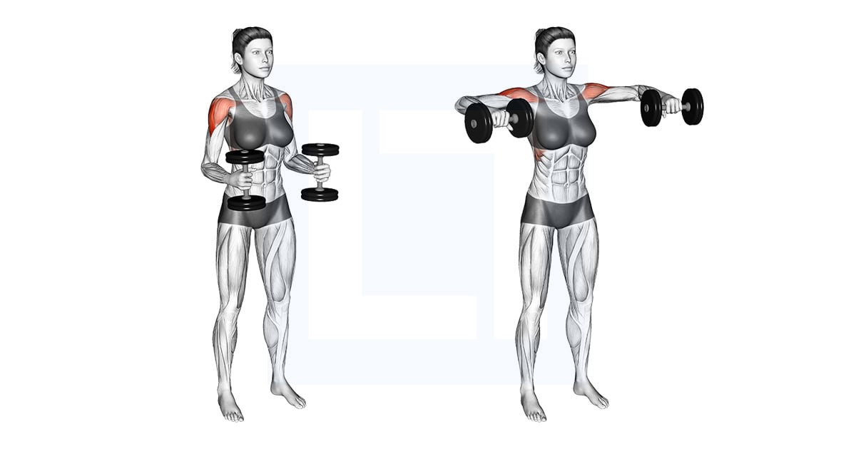 Dumbbell Bent Arm Lateral Raise