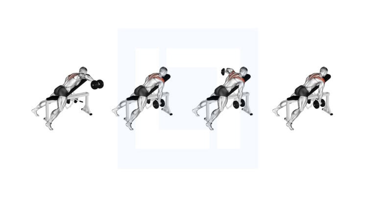 DB Incline Alt Reverse Fly: Single Arm Rear Delt