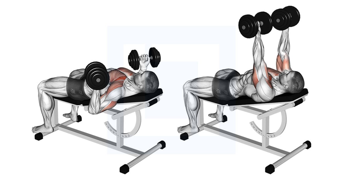 Dumbbell Incline Reverse Grip 30 Degrees Bench Press