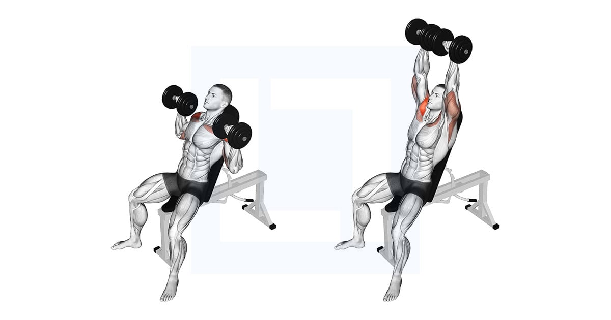 Dumbbell Incline Shoulders Press