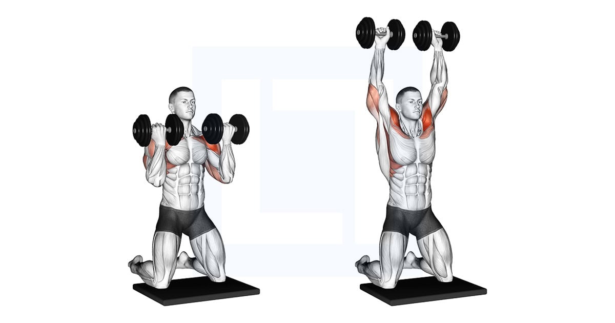 Dumbbell Kneeling Arnold Press