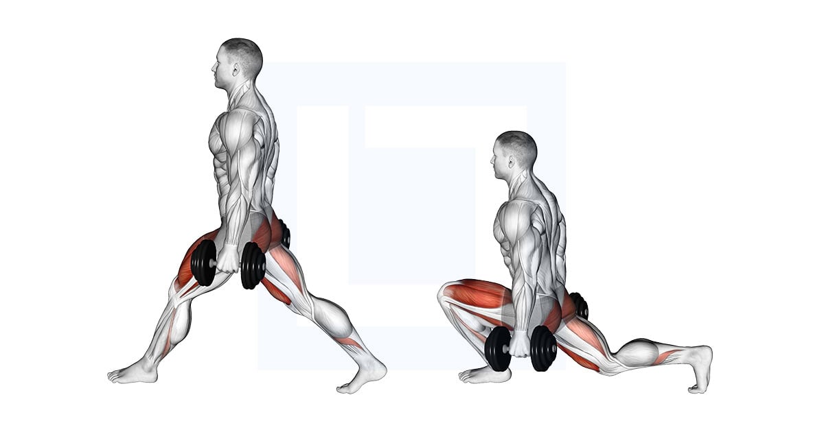 Dumbbell Low Split Squat