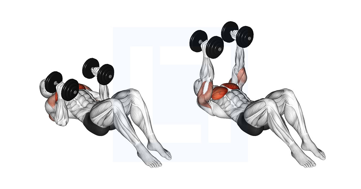 Dumbbell Lying On Floor Hammer Press