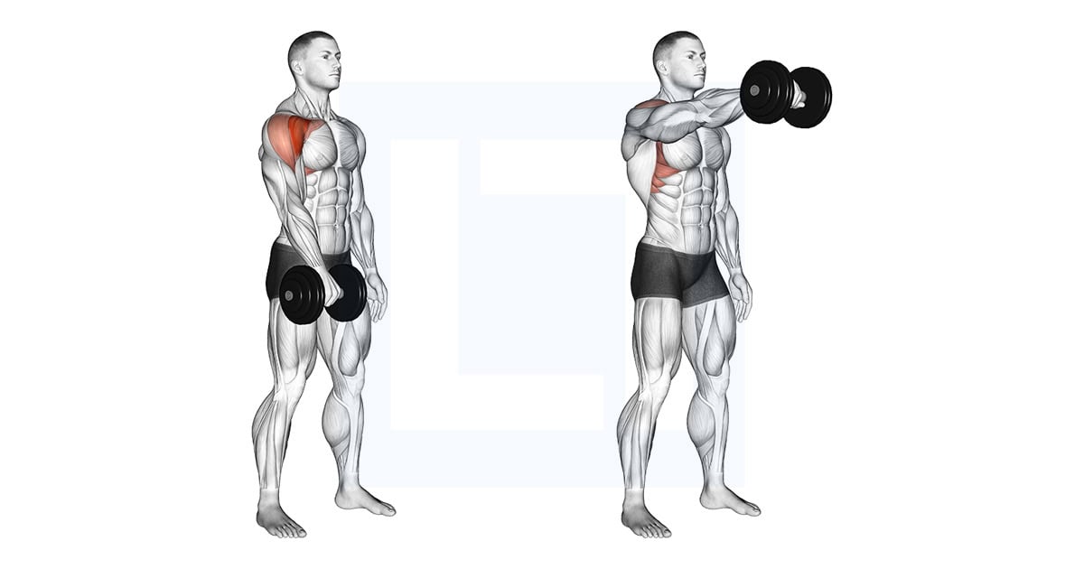 Dumbbell One Arm Front Raise