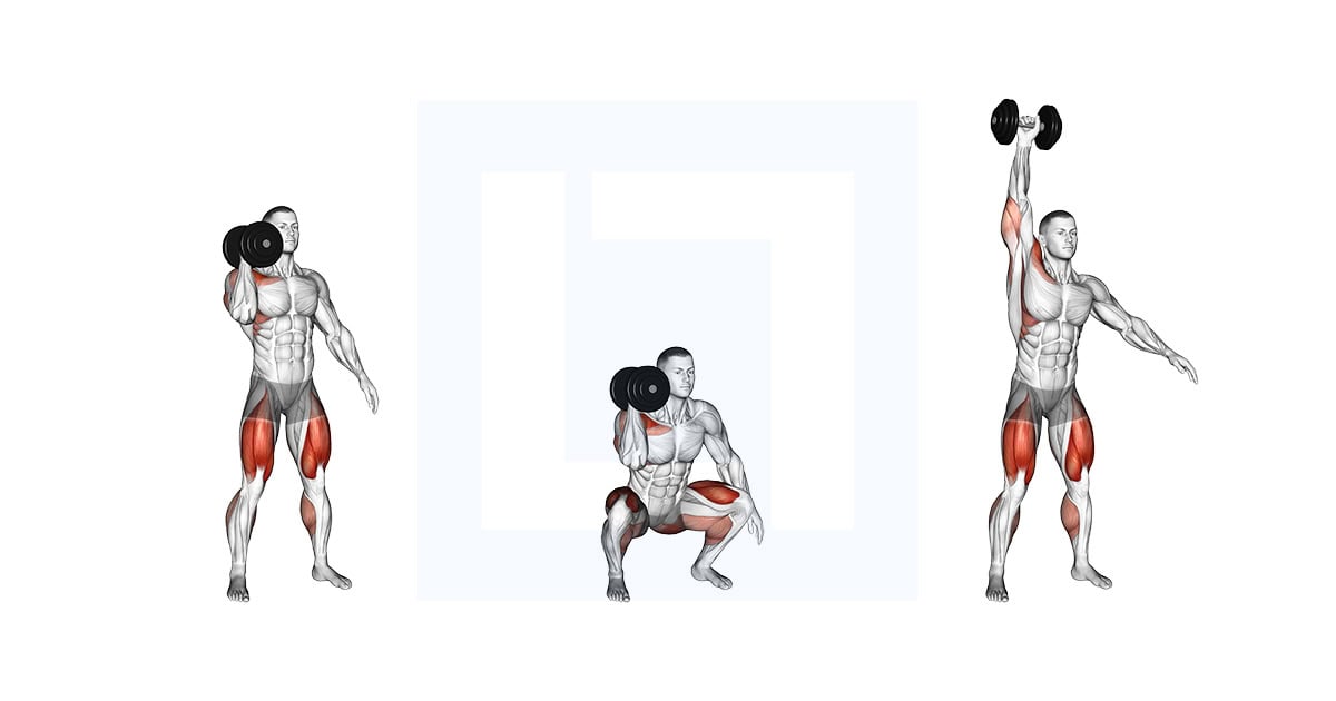 Dumbbell One Arm Thruster