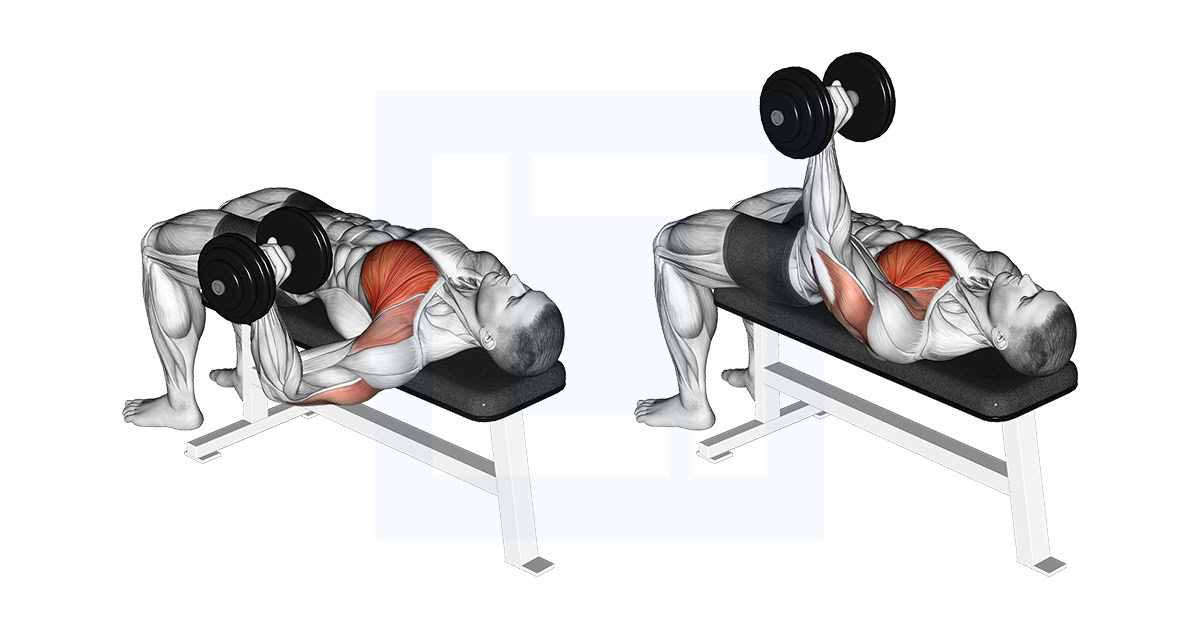 Dumbbell One Arm Wide Grip Bench Press