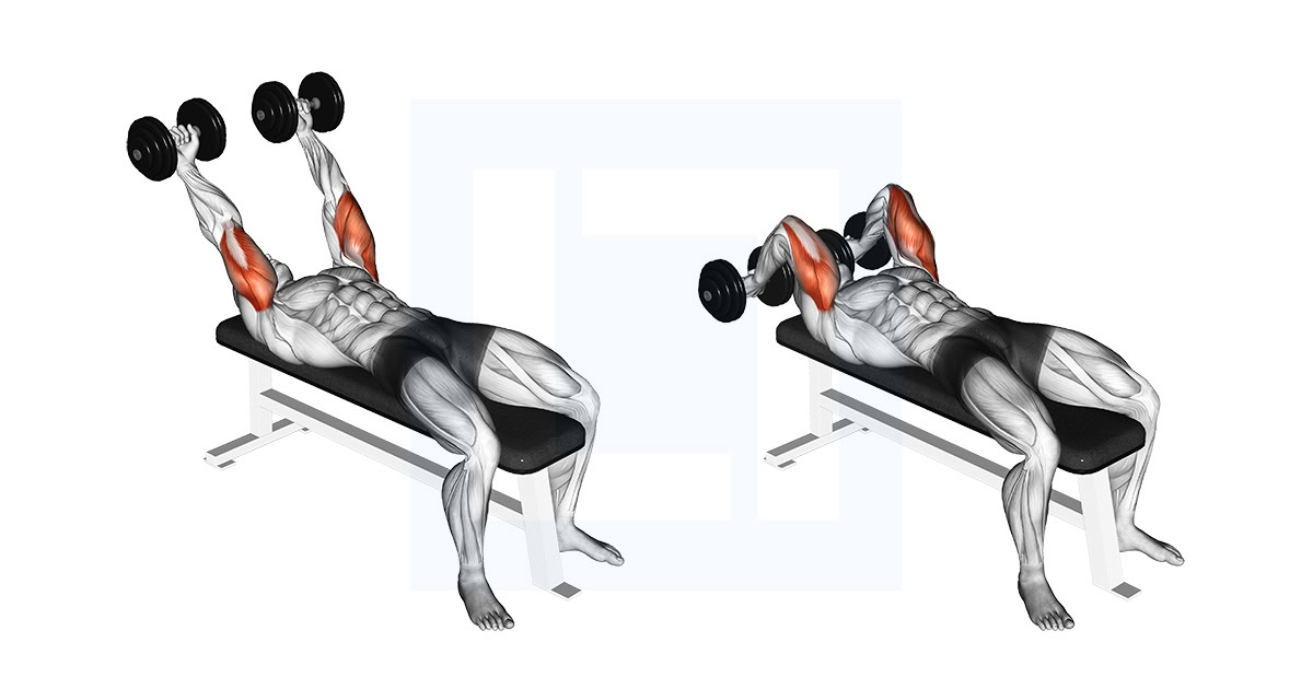 Dumbbell Pronate Grip Triceps Extension