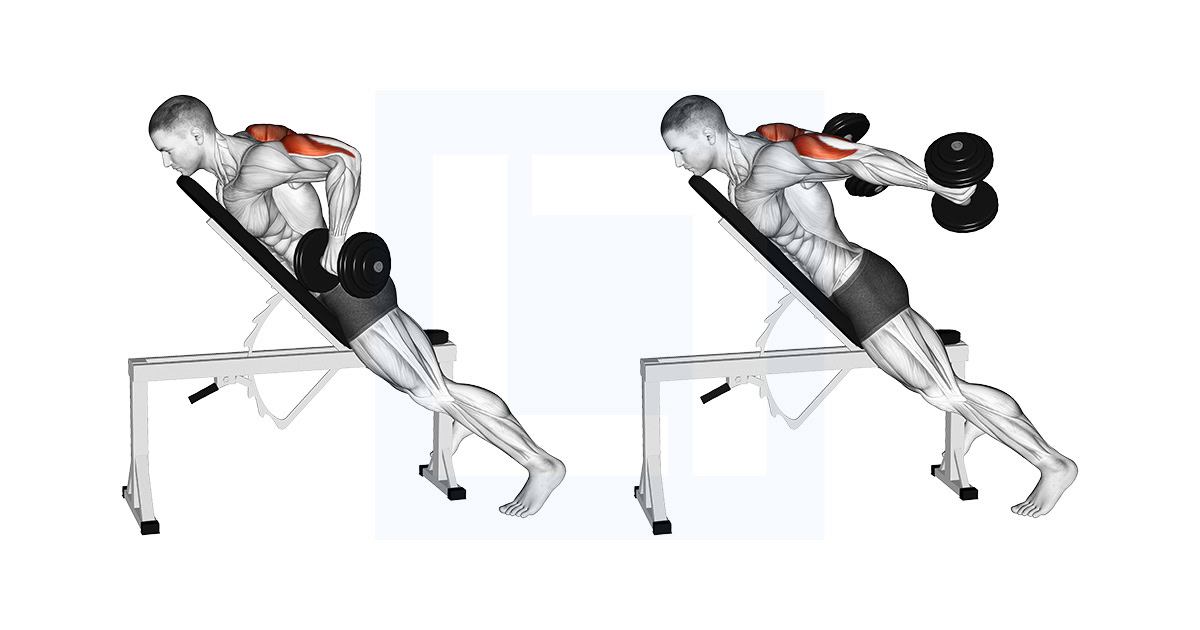 Dumbbell Prone Triceps Kickback