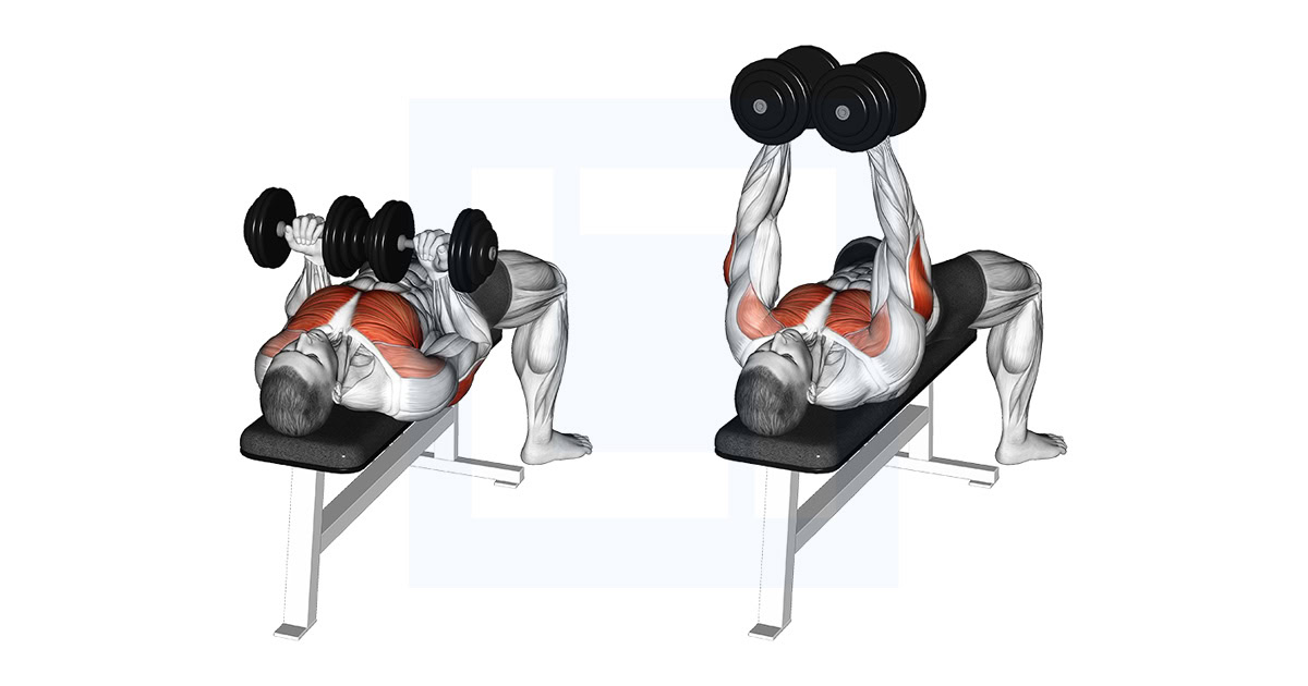 Dumbbell Reverse Grip Squeeze Bench Press
