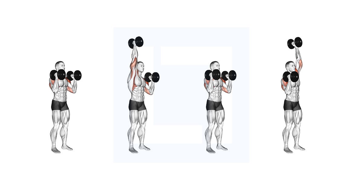 Dumbbell Standing Alternate Overhead Press
