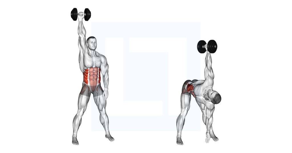 Dumbbell Standing High Windmill
